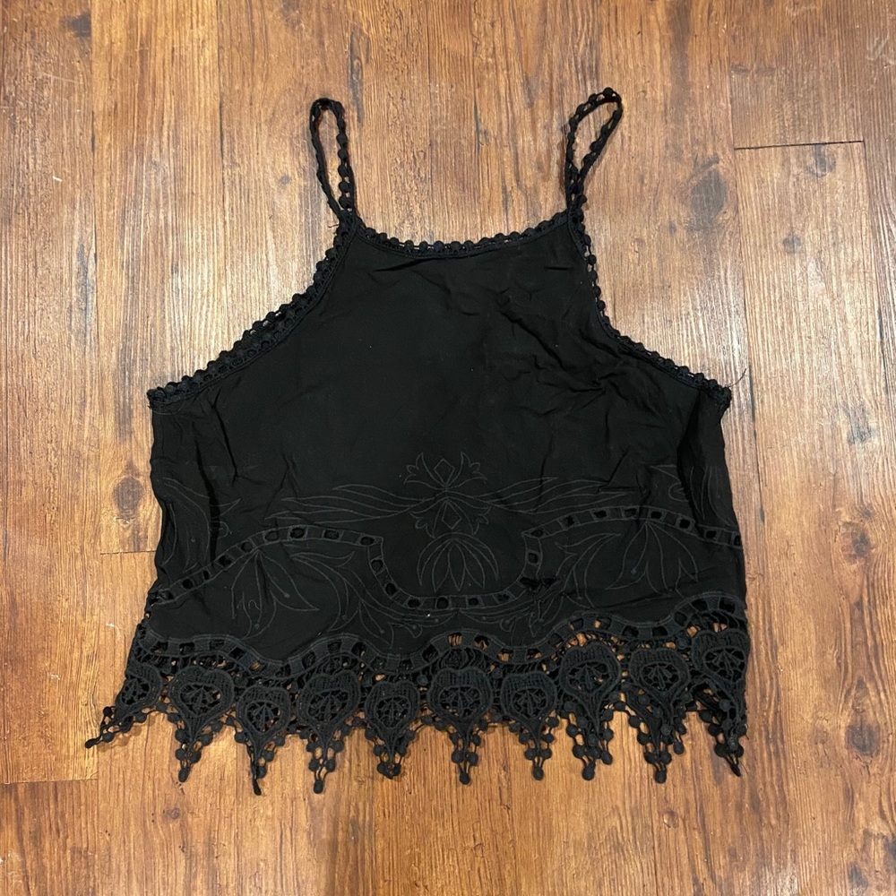 Kendall & Kylie lace crop top